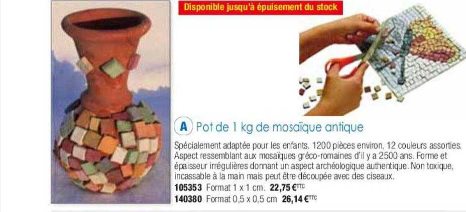 Pot De 1 Kg De Mosaïque Antique
