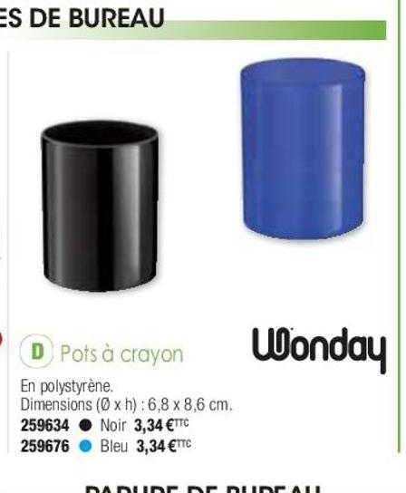 pots à crayon wonday