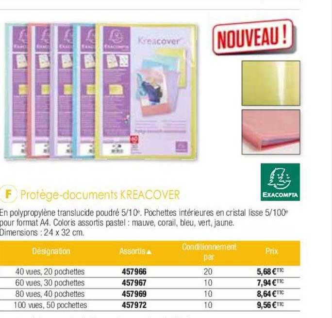 protège-documents kreacover exacompta