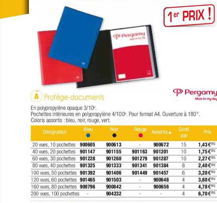 protège-documents pergamy