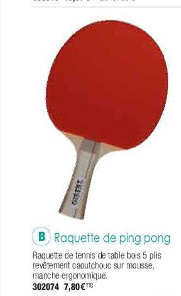 raquette de ping pong