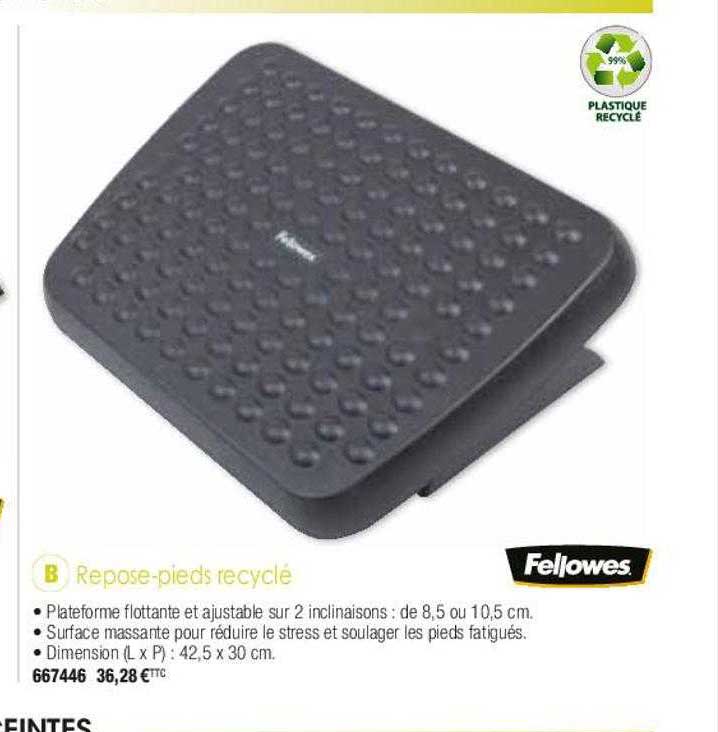 repose-pieds recyclé fellowes