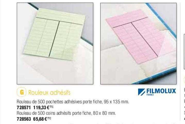 rouleaux adhésifs filmolux