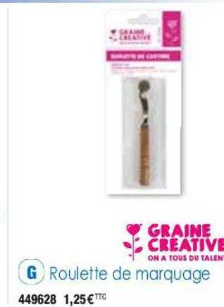 roulette de marquage graine créative
