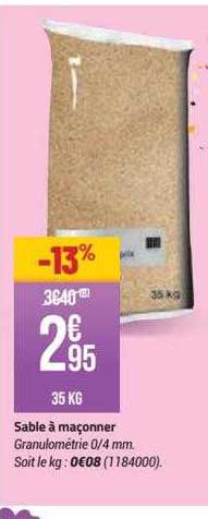 sable à maçonner