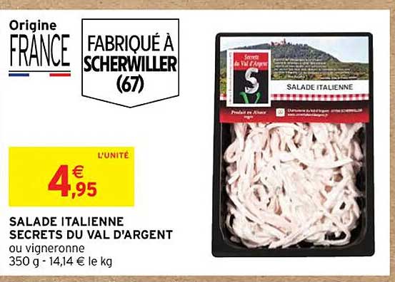 salade italienne secrets du val d'argent