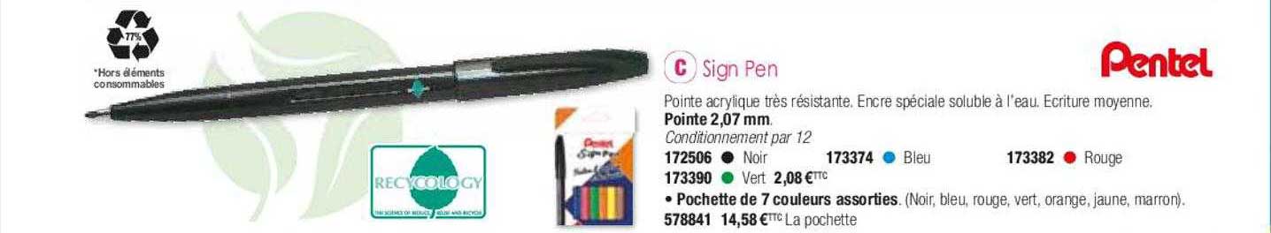 sign pen