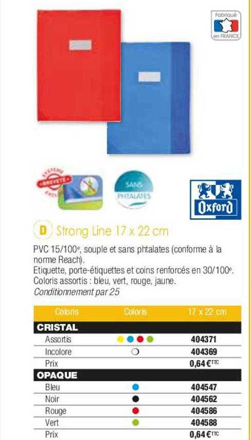 strong line 17 x 22 cm oxford