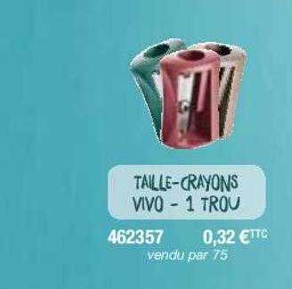 taille-crayons vivo - 1 trou