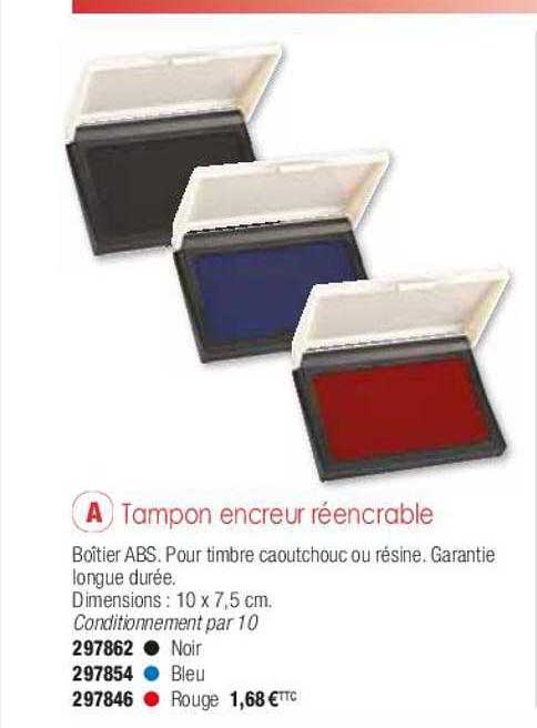 tampon encreur réencrable