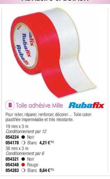 toile adhésive mille rubafix
