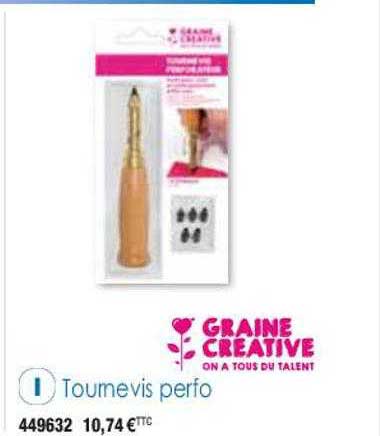 tournevis perfo graine créative