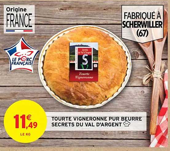 tourte vigneronne pur beurre secrets du val d'argent