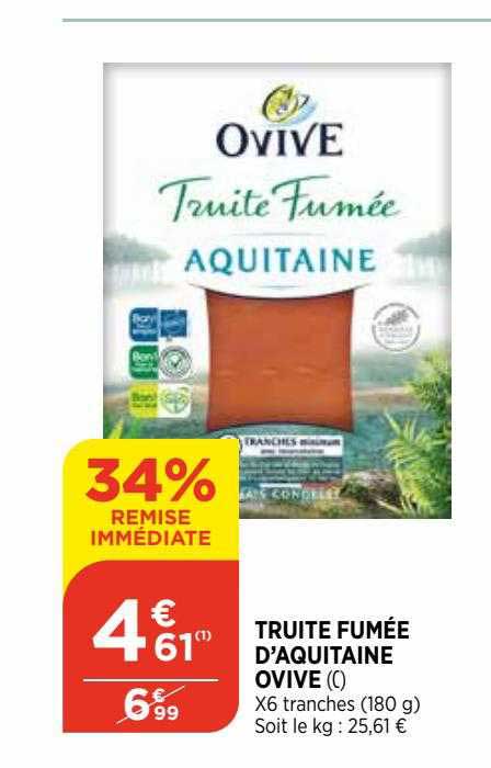 truite fumée d'aquitaine ovive