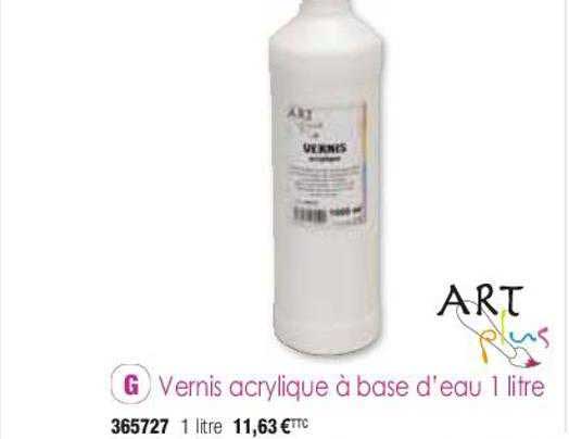 vernis acrylique à base d'eau 1 litre