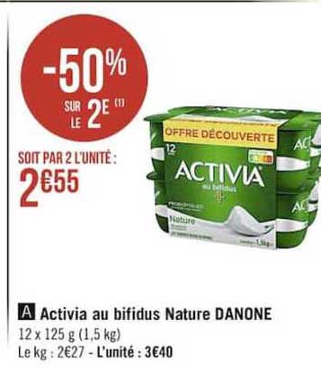 Activia Au Bifidus Nature Danone