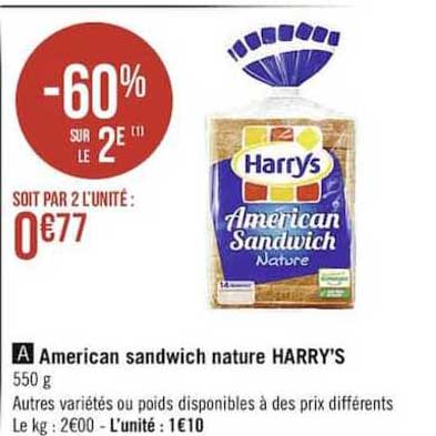 american sandwich nature harry's