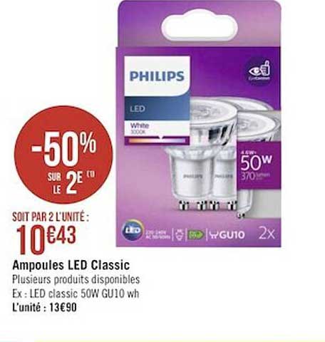 Ampoules Led Classic Philips