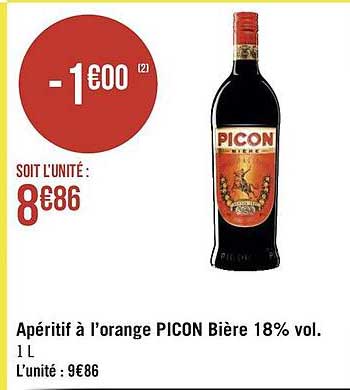 apéritif à l'orange picon bière 18% vol.