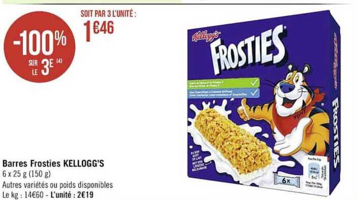 Barres Frosties Kellogg's