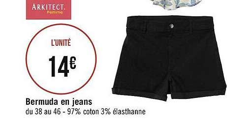 bermuda en jeans arkitect