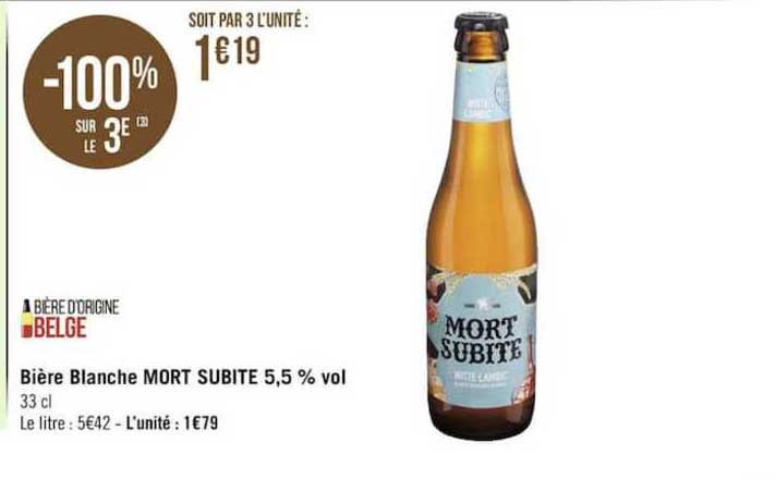 biere blanche mort subite 5,5%
