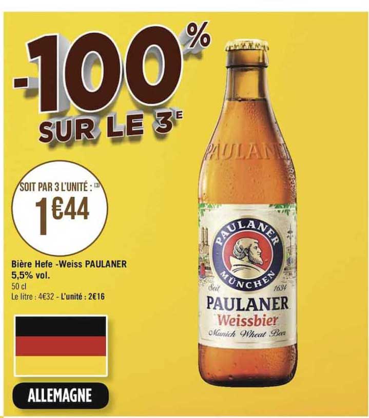 biere hefe -weiss paulaner 5,5%