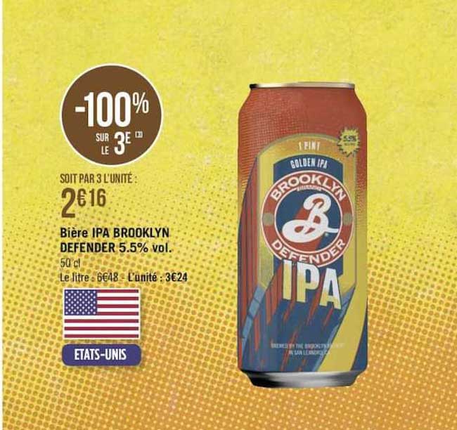 biere ipa brooklyn defender 5,5%