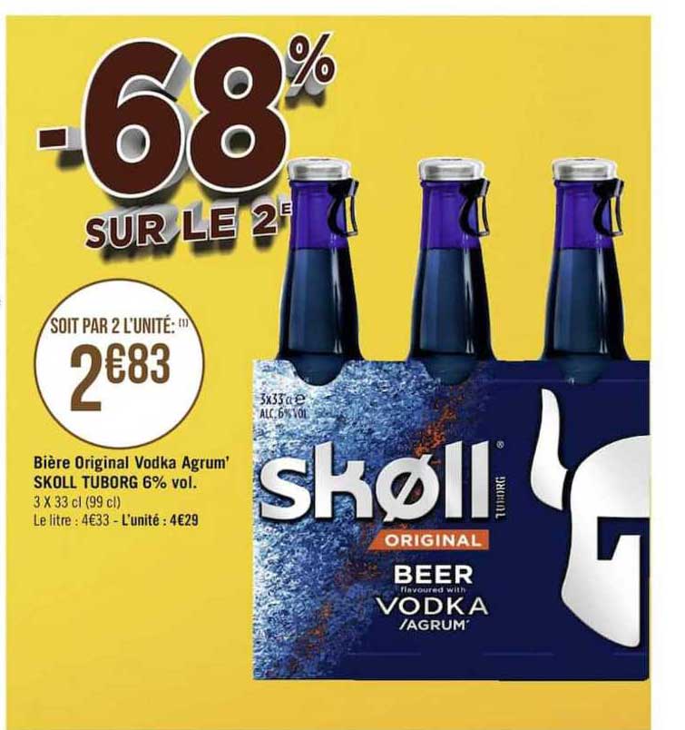 biere original vodka agrum' skoll tuborg 6%