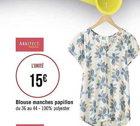 blouse manches papillon arkitect