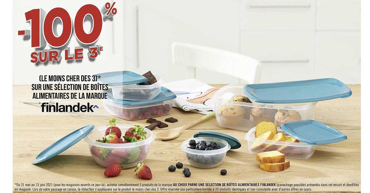 boîtes alimentaires de la marque finlandek^