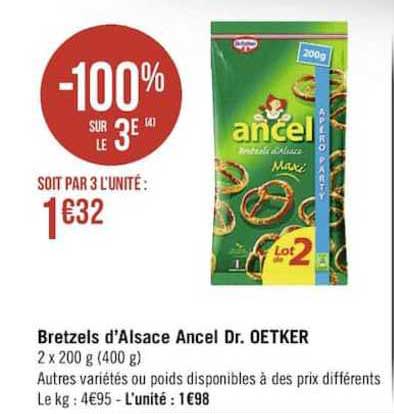 bretzels d'alsace ancel dr. oetker