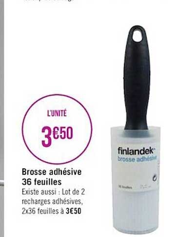 Brosse Adhésive 36 Feuilles Finlandek^