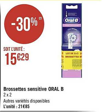 brossettes sensitive oral b