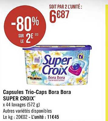 Capsules Trio-caps Bora Bora Super Croix