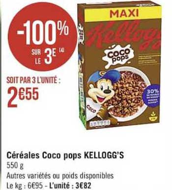 cereales coco pops kellogg's