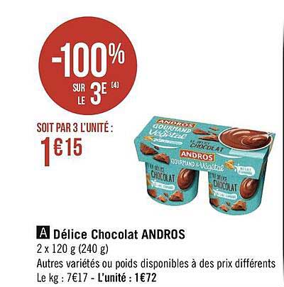 Délice Chocolat Andros