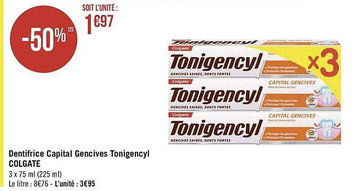 dentifrice capital gencives tonigencyl colgate