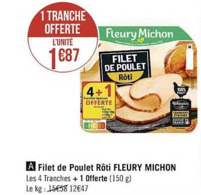 filet de poulet roti fleury michon