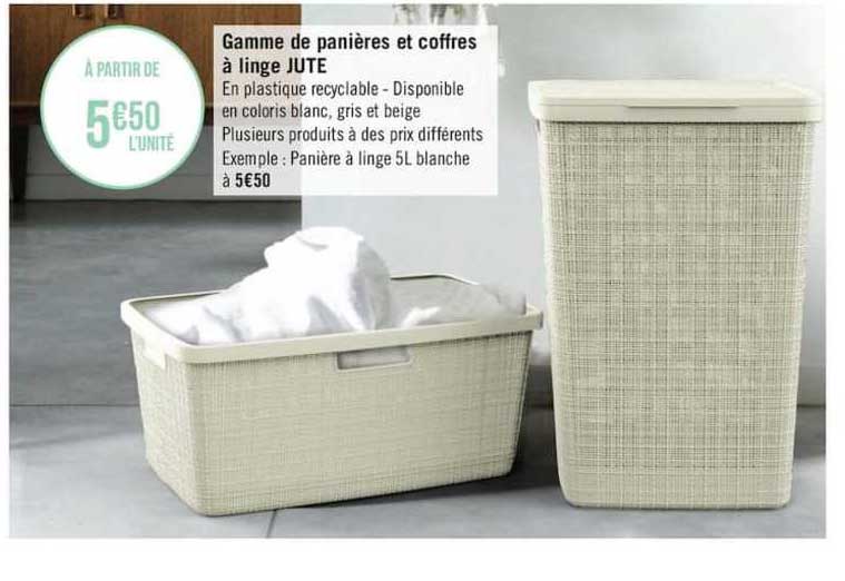 Gamme De Panieres Et Coffres A Linge Jute