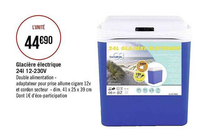 glacière électrique 24 l 12-230v
