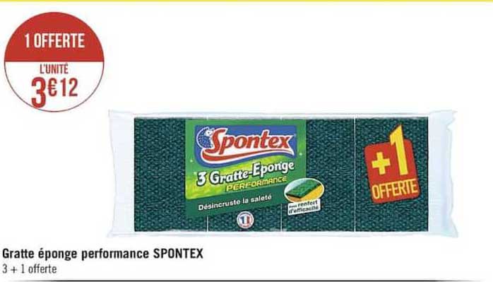 gratte eponge performance spontex