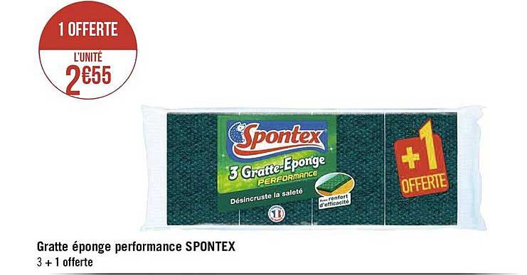 gratte éponge performance spontex
