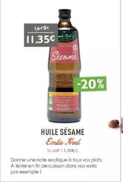 huile sésame emile noël