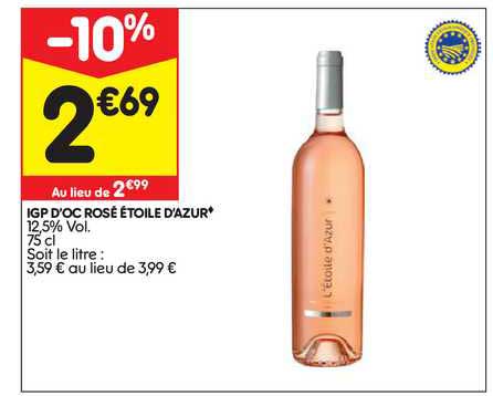 igp d'oc rosé étoile d'azur
