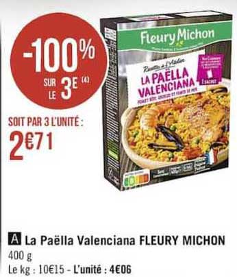 la paella valenciana fleury michon