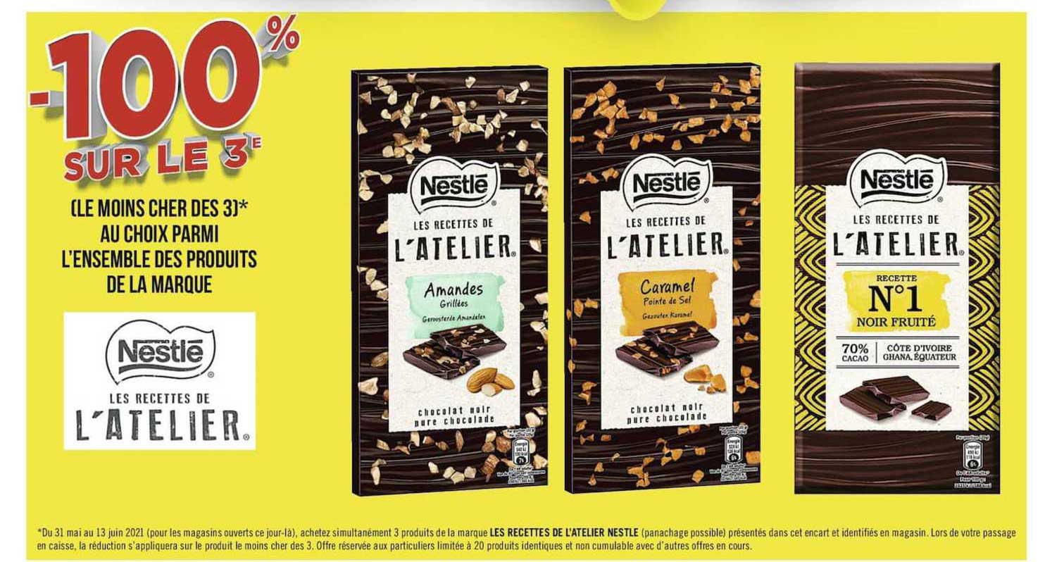 les recettes de l'atelier nestle