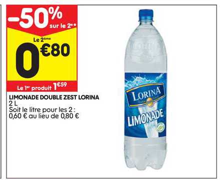 limonade double zest lorina