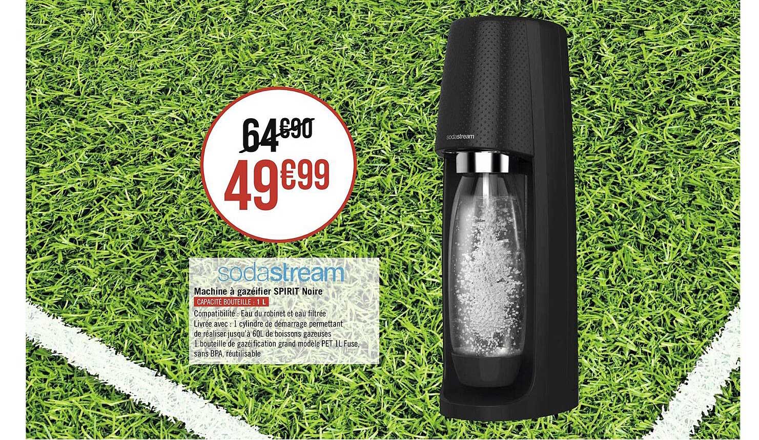 Machine à Gazéifier Spirit Noire Sodastream