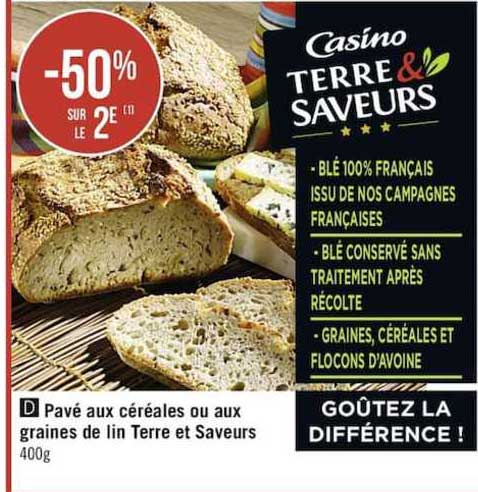 Pave Aux Cereales Ou Aux Graines De Lin Terre Et Saveurs